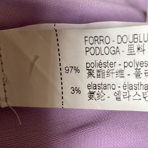 NWT. Zara Light Lilac Draped Asymmetrical Open Back Midi Dress. Size S. - Picture 11 of 13